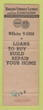 Matchbook Cover - Boiling Springs Aving Rutherford NJ