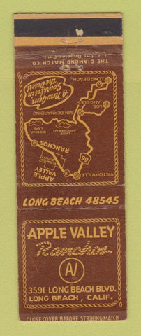 Matchbook Cover - Apple Valley Ranchos Long Beach CA WEAR