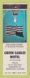 Matchbook Cover - Green Gables Motel Rushville IL WEAR