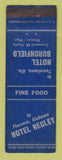 Matchbook Cover - Hotel Negley Burchfield Florence Tuscaloosa AL