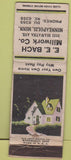 Matchbook Cover - E.E. Bach Millwork Minneapolis MN WEAR