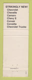Matchbook Cover - 1968 Chevrolet Early Pontiac Cadillac Ruston LA