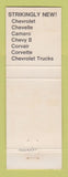 Matchbook Cover - 1968 Chevrolet Hasay Shickshinny PA