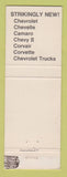 Matchbook Cover - 1968 Chevrolet Tipotex Brownsville TX
