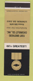 Matchbook Cover - 1968 Chevrolet Fort Bros Lumpkin GA