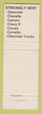Matchbook Cover - 1968 Chevrolet Fort Bros Lumpkin GA