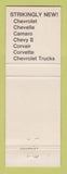 Matchbook Cover - 1968 Chevrolet Dixie McDonough GA