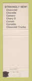 Matchbook Cover - 1968 Chevrolet Bryan Motors Pembroke GA