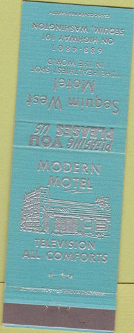 Matchbook Cover - Sequim West Motel Sequim WA
