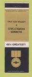 Matchbook Cover - 1968 Chevrolet McCammon Linton IN