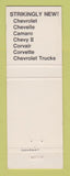 Matchbook Cover - 1968 Chevrolet Poling Holtz Monticello IL
