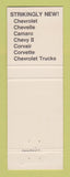 Matchbook Cover - 1968 Chevrolet Marhefka Windber PA