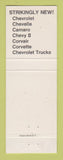 Matchbook Cover - 1968 Chevrolet Luckenbaugh Spring Grove PA