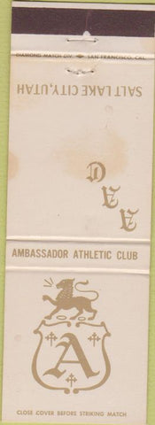 Matchbook Cover - Ambassador Athletic Club Salt Lake UT wear