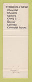 Matchbook Cover - 1968 Chevrolet WM Seaman Fleetwood PA