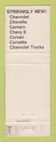 Matchbook Cover - 1968 Chevrolet Taylor Snow Hill NC