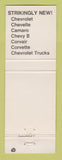 Matchbook Cover - 1968 Chevrolet Shearer Burlington VT