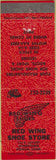Matchbook Cover - Red Wing Shoe Store Visalia CA red
