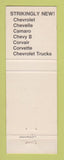 Matchbook Cover - 1968 Chevrolet Crawford Lookout WV