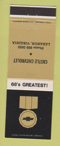 Matchbook Cover - 1968 Chevrolet Castle Lebanon VA