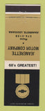 Matchbook Cover - 1968 Chevrolet Jeanerette LA
