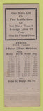 Matchbook Cover - Lindell's Super Service oil gas Bucyrus OH WORN