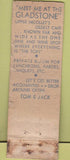 Matchbook Cover - Jimmie Greer's Liquor Store Stockton CA