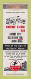 Matchbook Cover - Frontier oil gas Kuxhaus Scottsbluff NE WEAR