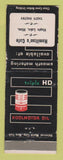Matchbook Cover - Cities oil gas Hamilton's Cafe Maple Leaf MN WORN