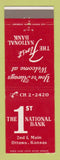 Matchbook Cover - 1st National Bank Ottawa KS