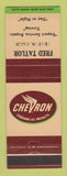 Matchbook Cover - Chevron oil gas Fred Taylor Venton CA