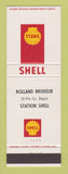 Matchbook Cover - Shell oil gas Rolland Brodeur Bagot QC