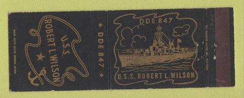 Matchbook Cover - USS Robert Wilson Navy