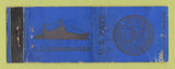 Matchbook Cover - USS Minneapolis Navy POOR