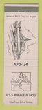 Matchbook Cover - USS Horace A Bass Navy