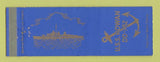 Matchbook Cover - USS Rowan Navy
