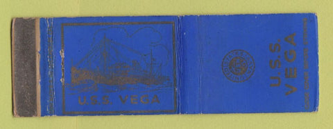 Matchbook Cover - USS Vega Navy WORN