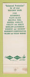 Matchbook Cover - Utica Mutual Insurance Tallahassee FL