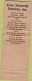 Matchbook Cover - Alcoa Steamship Co Worldwide Cruises