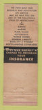Matchbook Cover - Wolverine Insurance Vanatta Gladden Mount Gilead OH