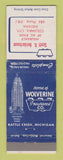 Matchbook Cover - Wolverine Insurance Scott Holderbaum Columbia City IN