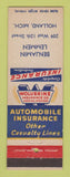 Matchbook Cover - Wolverine Insurance Benjamin Lemmen Holland MI