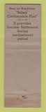 Matchbook Cover - Wisconsin Life Insurance Agency Madison WI WEAR