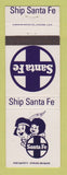 Matchbook Cover - Santa Fe Railroad