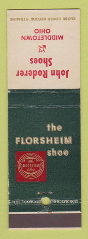 Matchbook Cover - Florsheim Shoes John Roderer Middletown OH