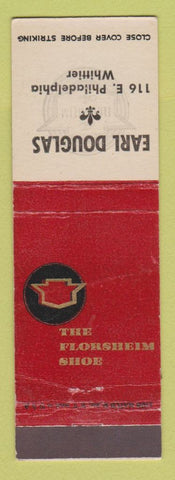 Matchbook Cover - Florsheim Shoes Earl Douglas Whittier CA?