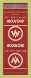 Matchbook Cover - Monon Railroad Hoosier Line