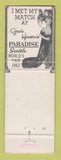 Matchbook Cover - Gracie Hansen's Paradise 1962 Seattle World's Fair girlie WEAR
