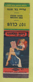 Matchbook Cover - 107 Club pinup