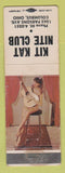 Matchbook Cover - Kit Kat Nite Club Columbus OH pinup WEAR